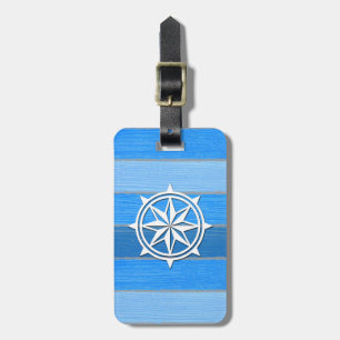 Nautical themed design luggage tag