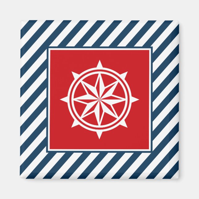 Nautical themed design magnet (Front)