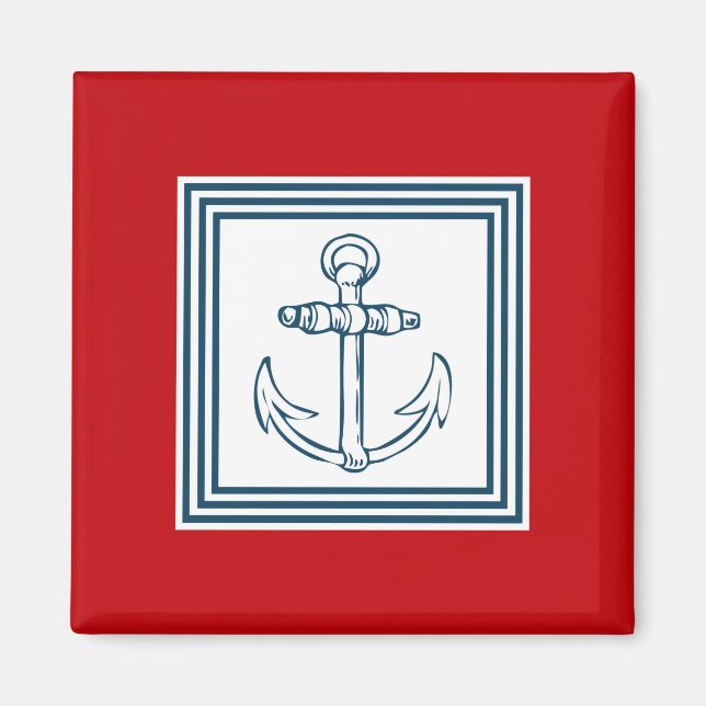 Nautical themed design magnet (Front)