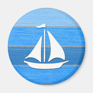 Nautical themed design magnet