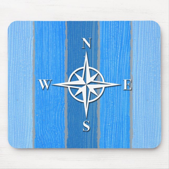 Nautical themed design mouse pad (Front)