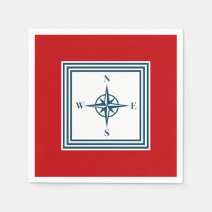 Nautical themed design napkin