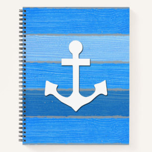 Nautical themed design notebook