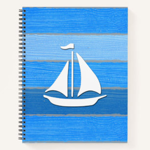 Nautical themed design notebook