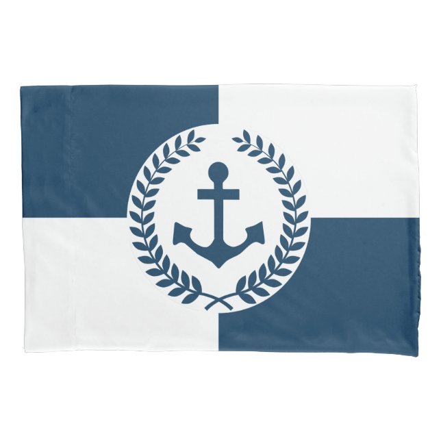 Nautical themed design pillowcase (Front)