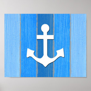 Nautical themed design poster