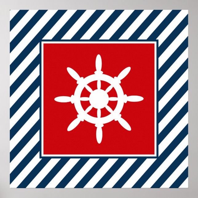 Nautical themed design poster (Front)