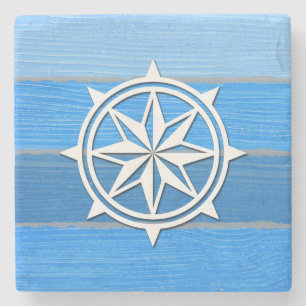 Nautical themed design stone coaster