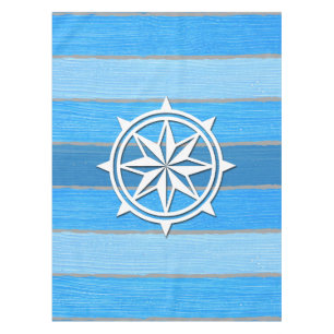Nautical themed design tablecloth
