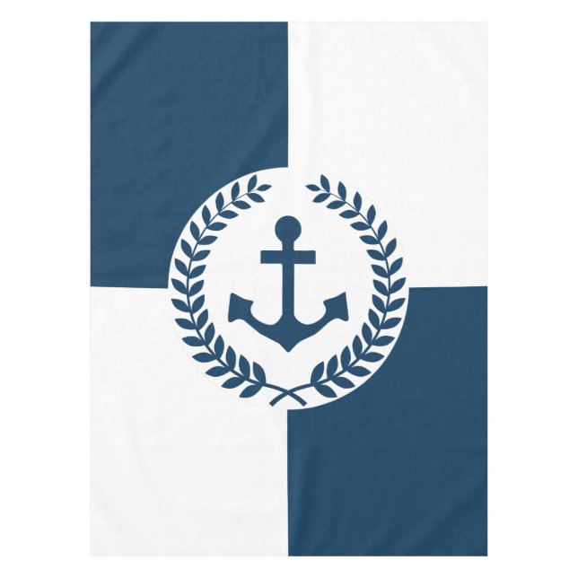 Nautical themed design tablecloth (Front)