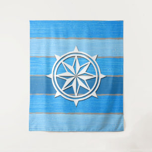 Nautical themed design tapestry