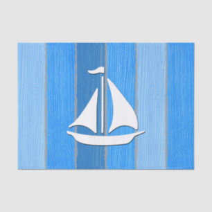 Nautical themed design tissue paper