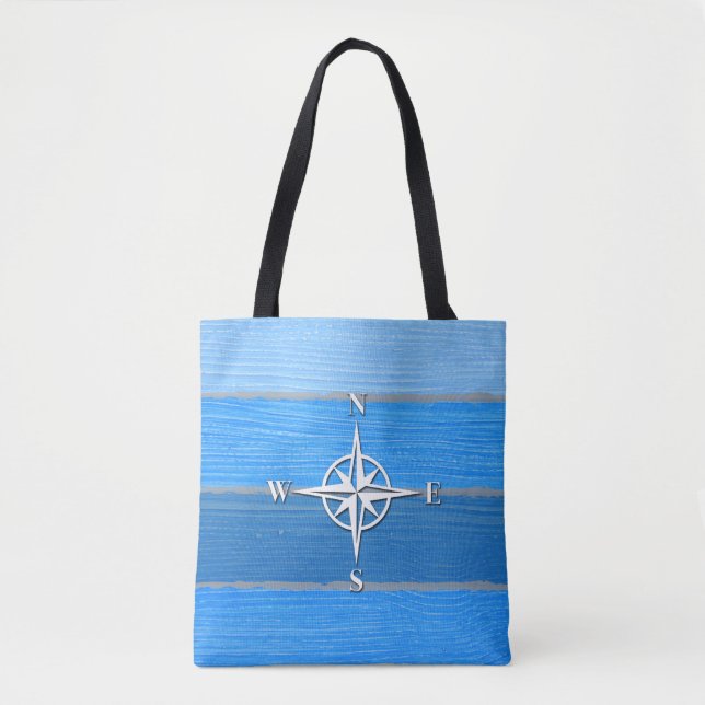 Nautical themed design tote bag (Front)