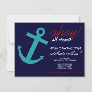 Nautical Themed Party Invitation
