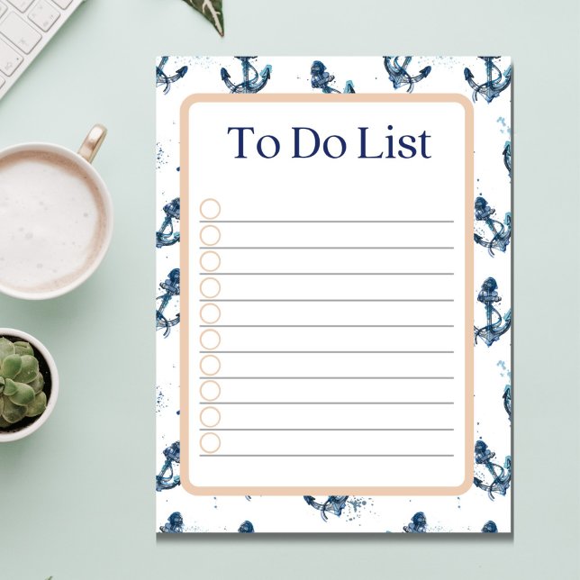 Nautical Themed To Do List Notepad (Creator Uploaded)