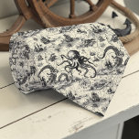 Nautical Toile Custom Necktie<br><div class="desc">This custom necktie features a classic nautical toile pattern,  perfect for adding a touch of seaside charm to any outfit. Ideal for dads,  groomsmen,  or anyone who loves the ocean.</div>