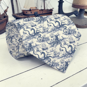 Nautical Toile Custom Necktie