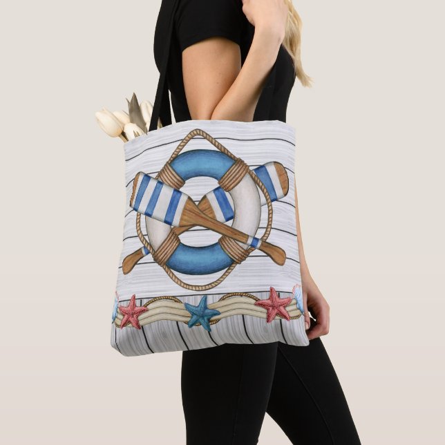 Nautical Tote - See Back - So MANY Possibilities (Close Up)