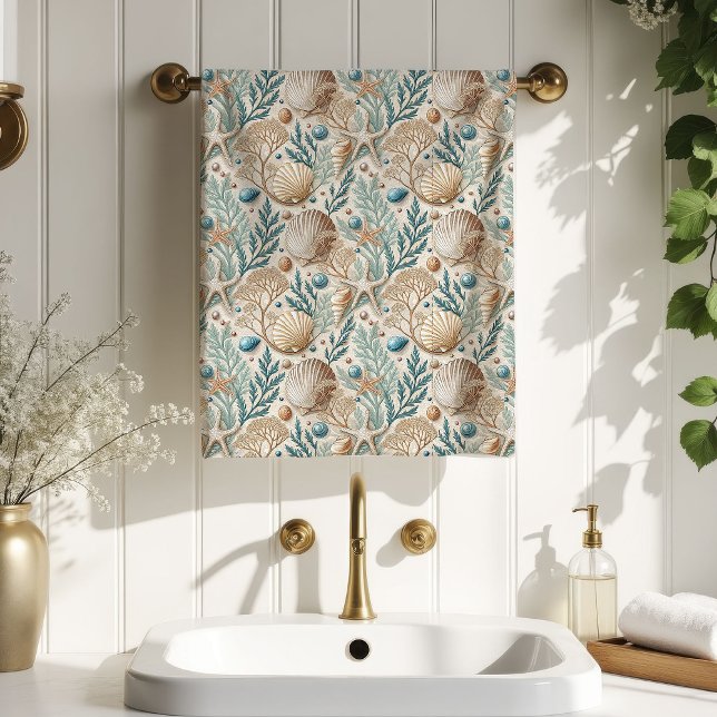 Nautical Towel Soft Pastel Hues for the Bathroom (Nautical Towel Soft Pastel Hues for the Bathroom)