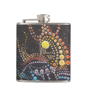 Nautical twilight Wrapped Flask