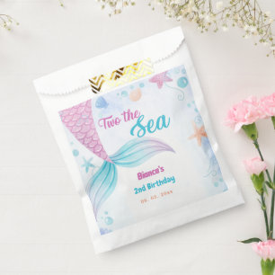 Nautical two the Sea 2nd Birthday party Favour Bags