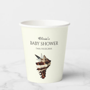 Nautical under the sea shell desert chic butterfly paper cups