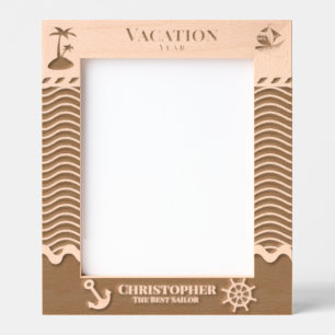 Nautical Vacation Etched Frames