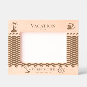 Nautical Vacation Etched Frames