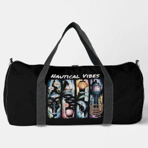 Nautical Vibes Marine Elements Duffle Bag