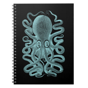 Nautical Vintage Marine Sea Octopus Notebook