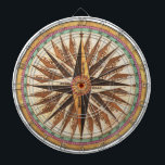 Nautical Vintage Ship’s Compass Navigator Sailing Dartboard<br><div class="desc">Beautiful vintage compass design is ideal for sailing and fishing fanatics.</div>