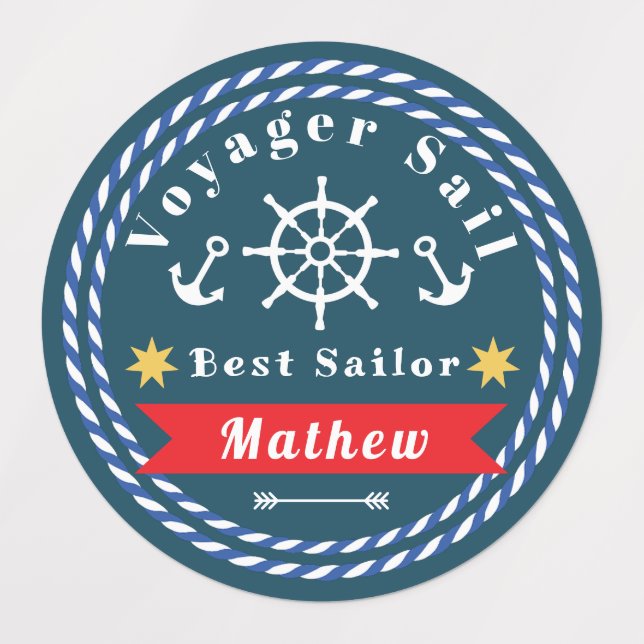 Nautical Voyager Best Sailor Dark Blue (Design 1)