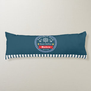 Nautical Voyager Best Sailor Dark Blue Body Cushion