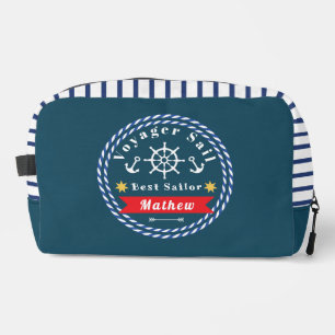 Nautical Voyager Best Sailor Dark Blue Dopp Kit
