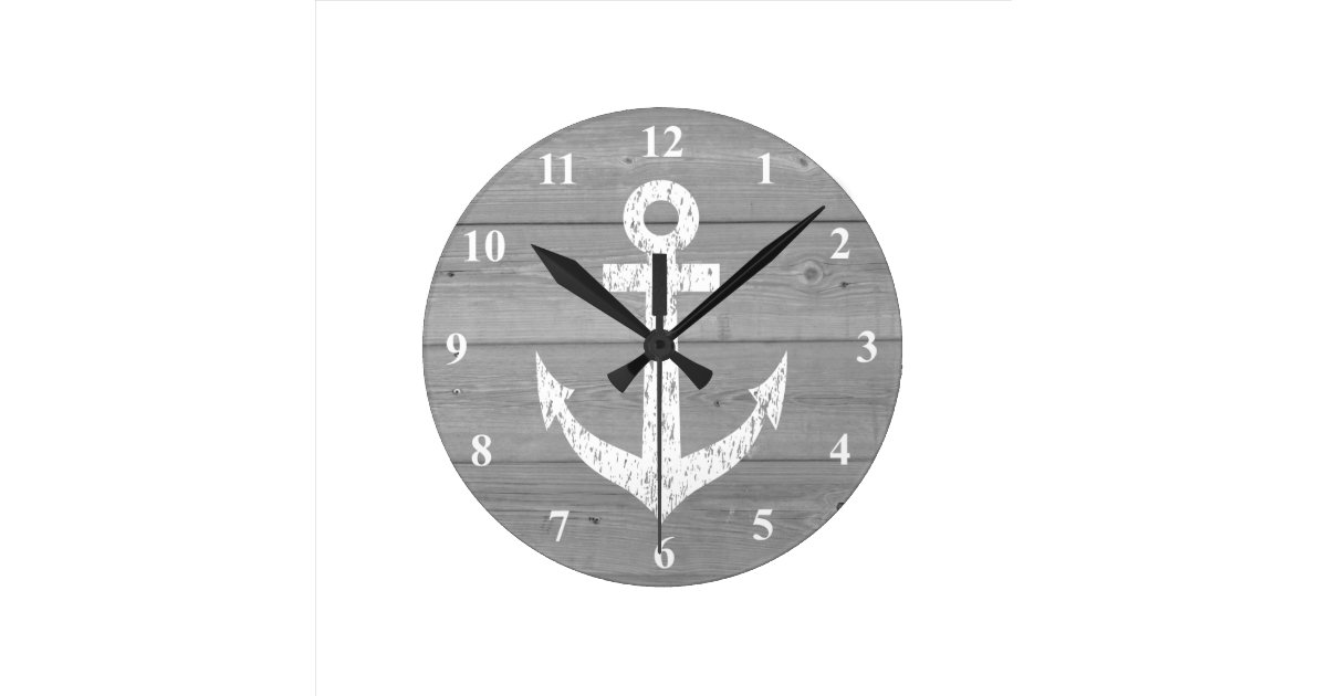 Nautical Wall Clock Boat Anchor And Wood Panels Zazzle Co Nz - Nautical Wall Clock Nz Nautical Wall Clock Boat Anchor And Wood Panels Zazzle Co Nz - Nautical Wall Clock Nz