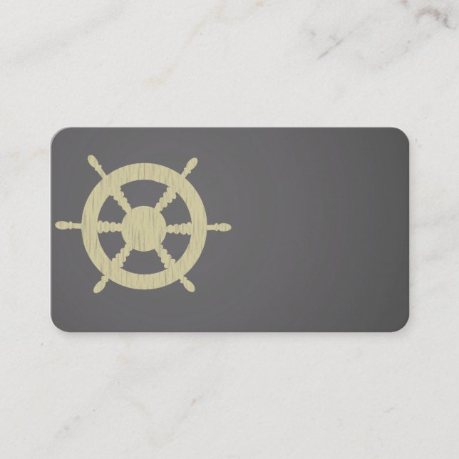 Nautical, Water, Wheel, Boat, Business Cards (Front)