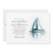 Nautical Watercolor Boat Wedding Invitation