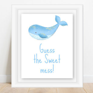 Nautical watercolor - Guess the sweet mess Poster
