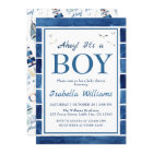 Nautical Watercolor Navy Blue Boy Baby Shower