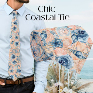 Nautical Wedding Beach Sea Shell Flowers  Tie