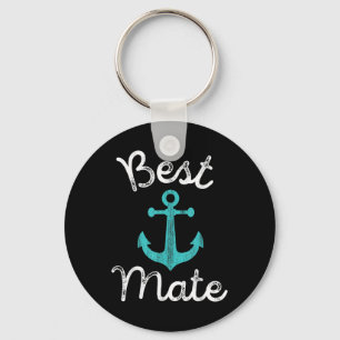 Nautical Wedding Bride Grooms Man & Groomsmen Key Ring