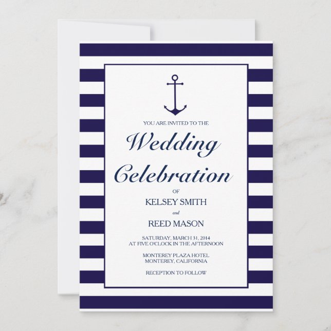 Nautical Wedding Invitation (Front)