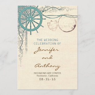 Nautical wedding program programme