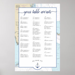 #Nautical #Wedding Seating Chart   South #Florida