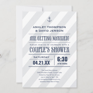 Nautical Wedding Shower Invitations