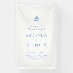 Nautical Wedding Welcome Sign Banner