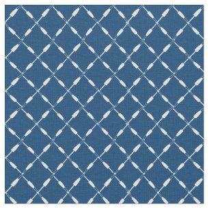 Nautical Wooden Fishing Buoys Geometric Pattern Fabric