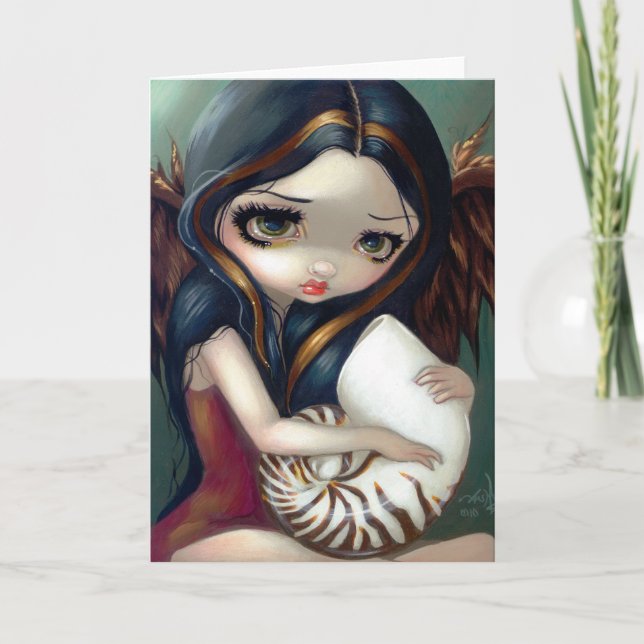 "Nautilus Angel" Greeting Card (Front)