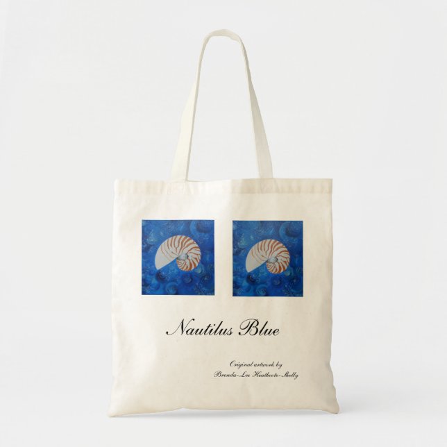 Nautilus Blue Tote Bag (Front)