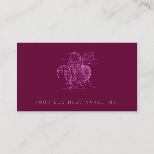 Nautilus (letterpress style) business card (Front)